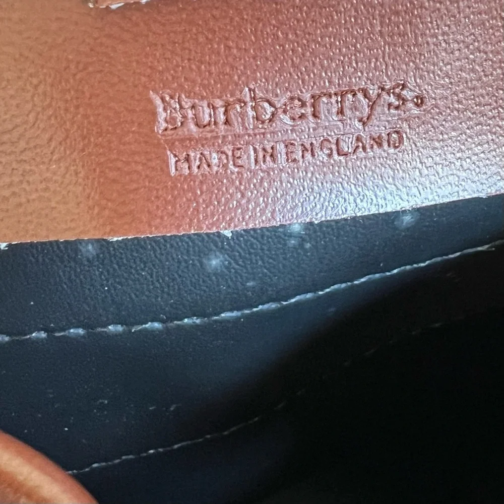 Burberry Never Used Nova Plaid Vintage Fabric/Leather Backpack Unisex